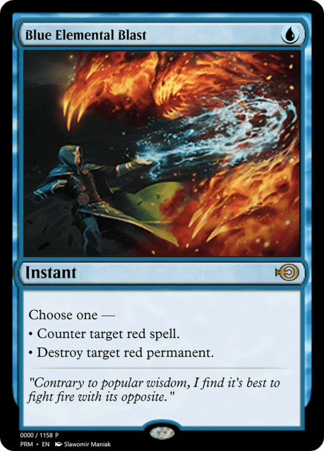 Blue Elemental Blast (70922) — Magic Online Promos