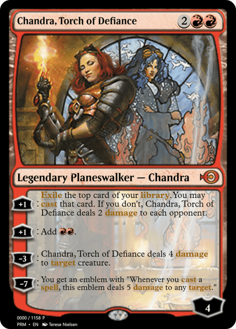 Chandra, Torch of Defiance (70934) — Magic Online Promos
