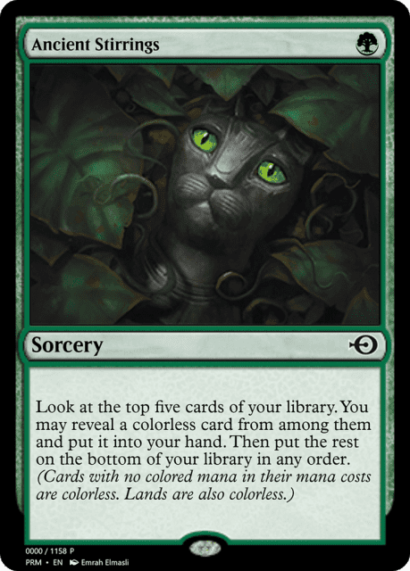 Ancient Stirrings (70944) — Magic Online Promos