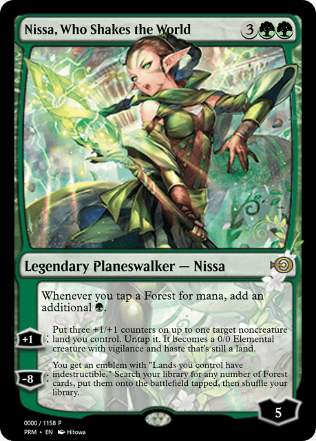 Nissa, Who Shakes the World (72261) — Magic Online Promos