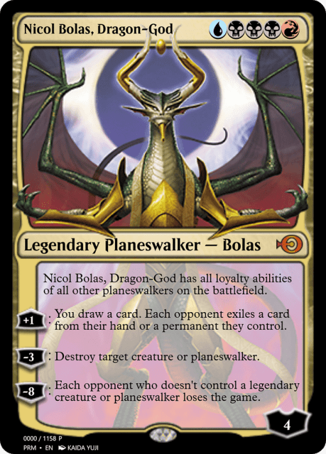 Nicol Bolas, Dragon-God (72281) — Magic Online Promos