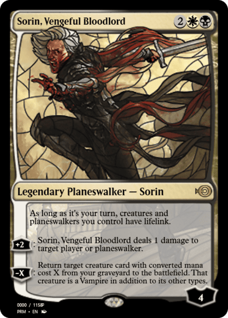 Sorin, Vengeful Bloodlord (78011) — Magic Online Promos