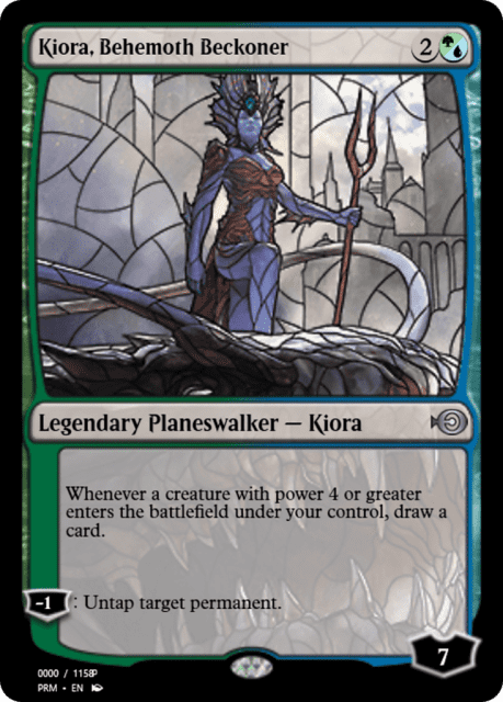Kiora, Behemoth Beckoner (78027) — Magic Online Promos
