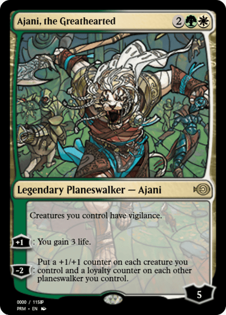 Ajani, the Greathearted (78029) — Magic Online Promos