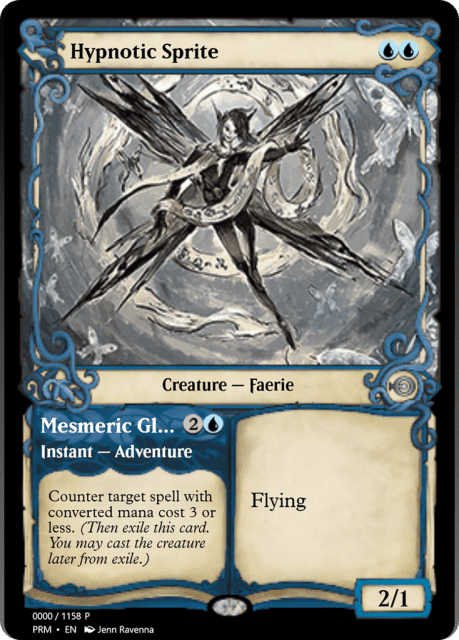 Hypnotic Sprite // Mesmeric Glare (78742) — Magic Online Promos