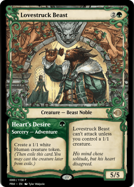 Lovestruck Beast // Heart's Desire (78830) — Magic Online Promos