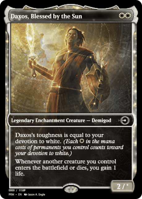 Daxos, Blessed by the Sun (79869) — Magic Online Promos