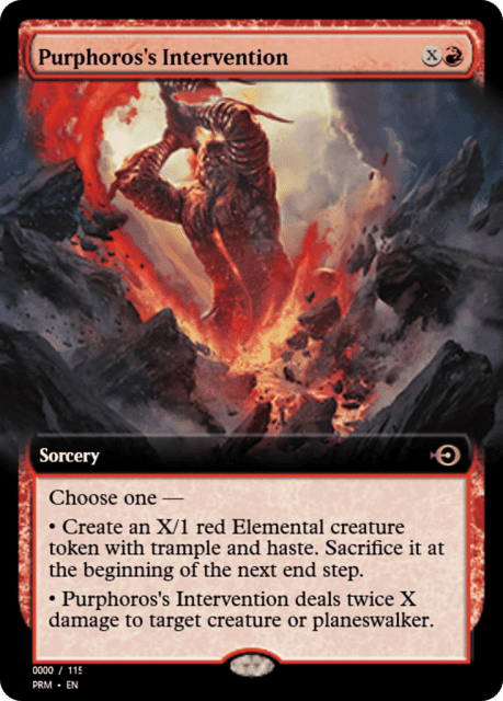 Purphoros's Intervention (79899) — Magic Online Promos