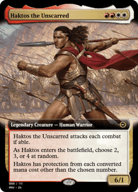 Haktos the Unscarred (79933) — Magic Online Promos