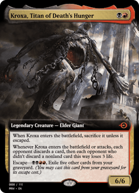 Kroxa, Titan of Death's Hunger (79959) — Magic Online Promos