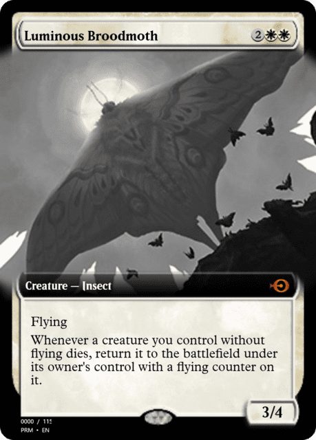 Luminous Broodmoth (80871) — Magic Online Promos