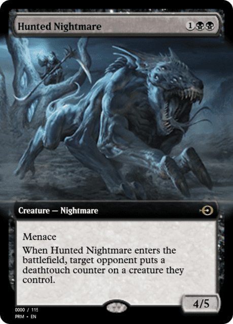 Hunted Nightmare (80875) — Magic Online Promos