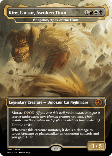 Snapdax, Apex of the Hunt (80911) — Magic Online Promos