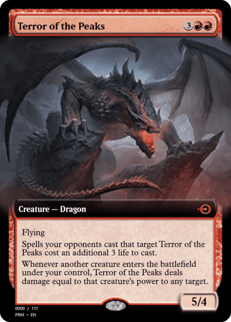 Terror of the Peaks (81976) — Magic Online Promos