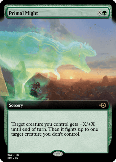 Primal Might (81990) — Magic Online Promos
