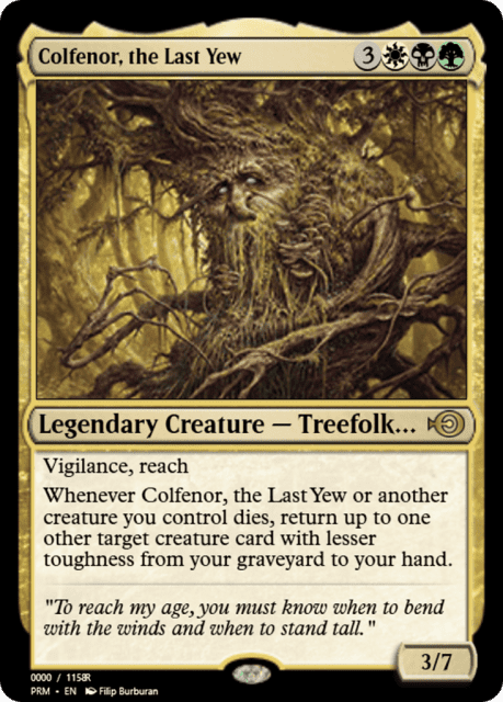 Colfenor, the Last Yew (86262) — Magic Online Promos