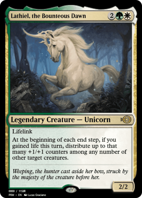 Lathiel, the Bounteous Dawn (86292) — Magic Online Promos