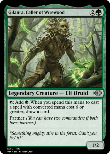 Gilanra, Caller of Wirewood (86306) — Magic Online Promos
