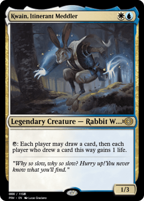 Kwain, Itinerant Meddler (86312) — Magic Online Promos