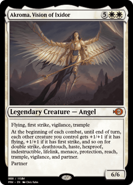Akroma, Vision of Ixidor (86314) — Magic Online Promos