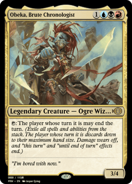Obeka, Brute Chronologist (86336) — Magic Online Promos