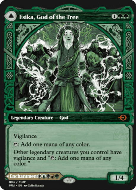 Esika, God of the Tree // The Prismatic Bridge (88330) — Magic Online Promos