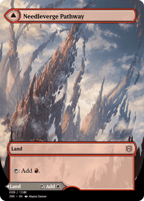 Needleverge Pathway // Pillarverge Pathway (88418) — Magic Online Promos