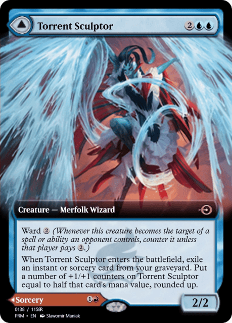 Torrent Sculptor // Flamethrower Sonata (90248) — Magic Online Promos