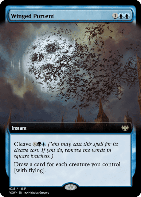 Winged Portent (95309) — Magic Online Promos