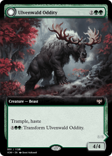Ulvenwald Oddity // Ulvenwald Behemoth (95421) — Magic Online Promos