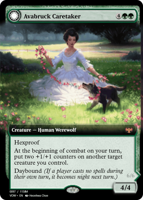 Avabruck Caretaker // Hollowhenge Huntmaster (95433) — Magic Online Promos