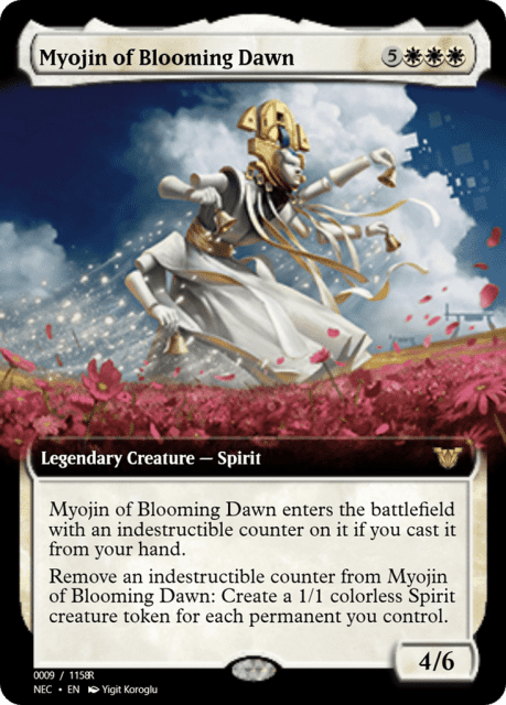 Myojin of Blooming Dawn (97881) — Magic Online Promos