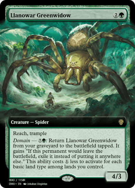 Llanowar Greenwidow (103466) — Magic Online Promos