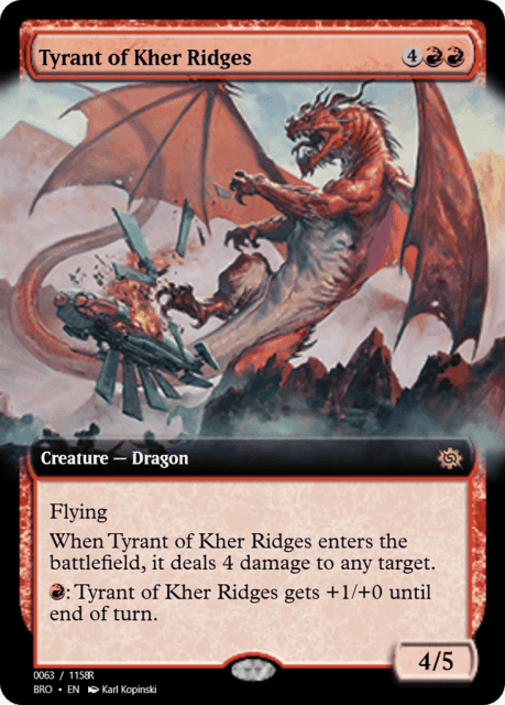 Tyrant of Kher Ridges (105734) — Magic Online Promos