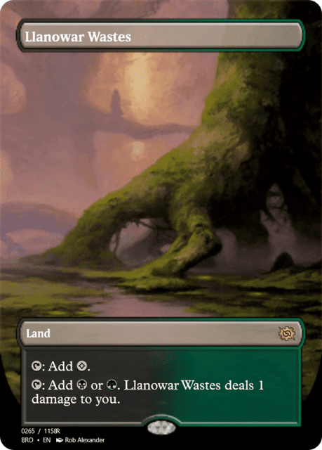 Llanowar Wastes (105880) — Magic Online Promos