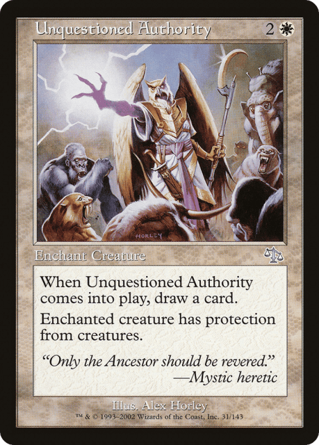Unquestioned Authority (31) — Judgment