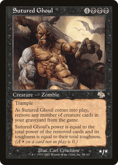 Sutured Ghoul (73) — Judgment