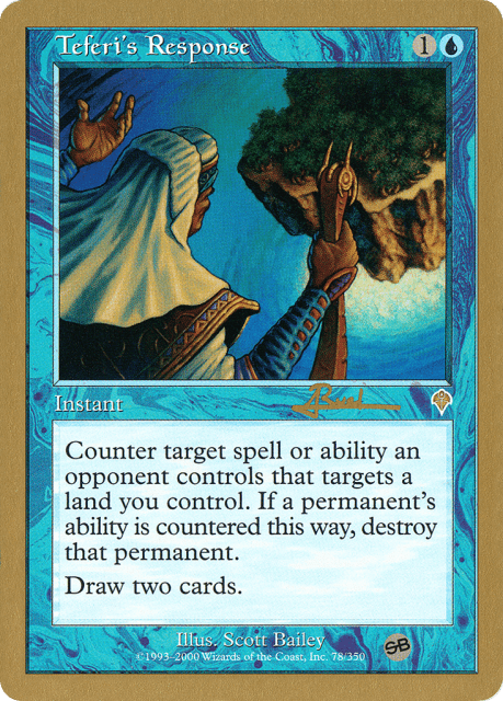 Teferi's Response (ar78sb) — World Championship Decks 2001