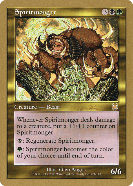 Spiritmonger (jt121) — World Championship Decks 2001