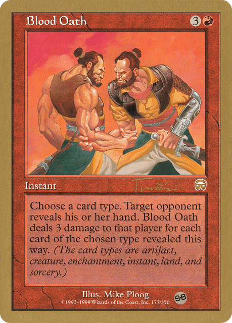 Blood Oath (jt177sb) — World Championship Decks 2001