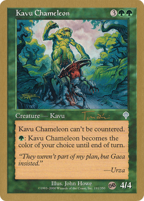 Kavu Chameleon (jt191sb) — World Championship Decks 2001