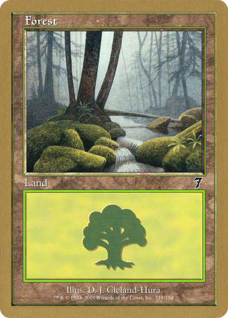 Forest (jt328) — World Championship Decks 2001