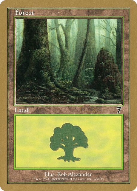 Forest (jt329) — World Championship Decks 2001