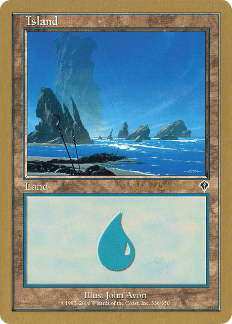 Island (ab336a) — World Championship Decks 2001