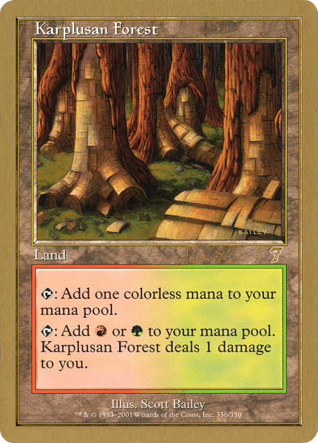 Karplusan Forest (jt336) — World Championship Decks 2001