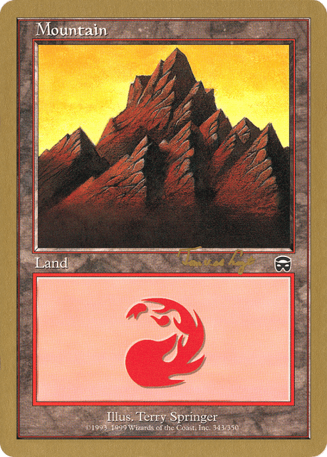 Mountain (tvdl343b) — World Championship Decks 2001