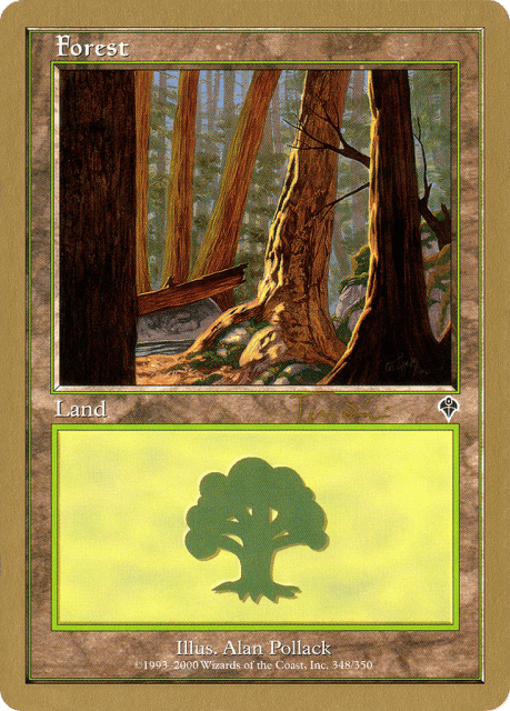 Forest (jt348a) — World Championship Decks 2001