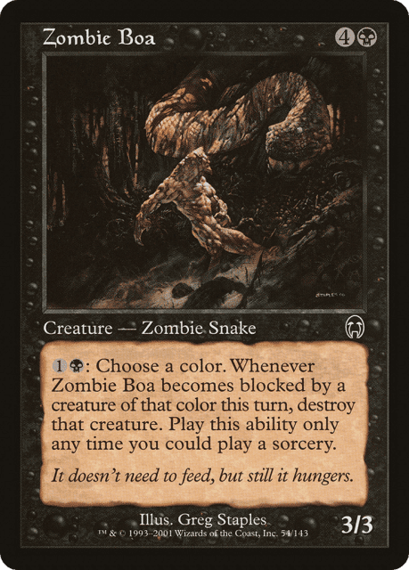 Zombie Boa (54) — Apocalypse