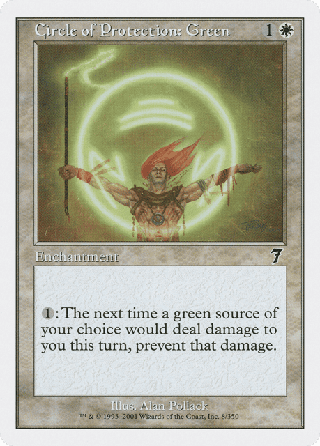 Circle of Protection: Green (8) — Seventh Edition