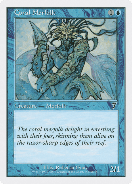 Coral Merfolk (66) — Seventh Edition